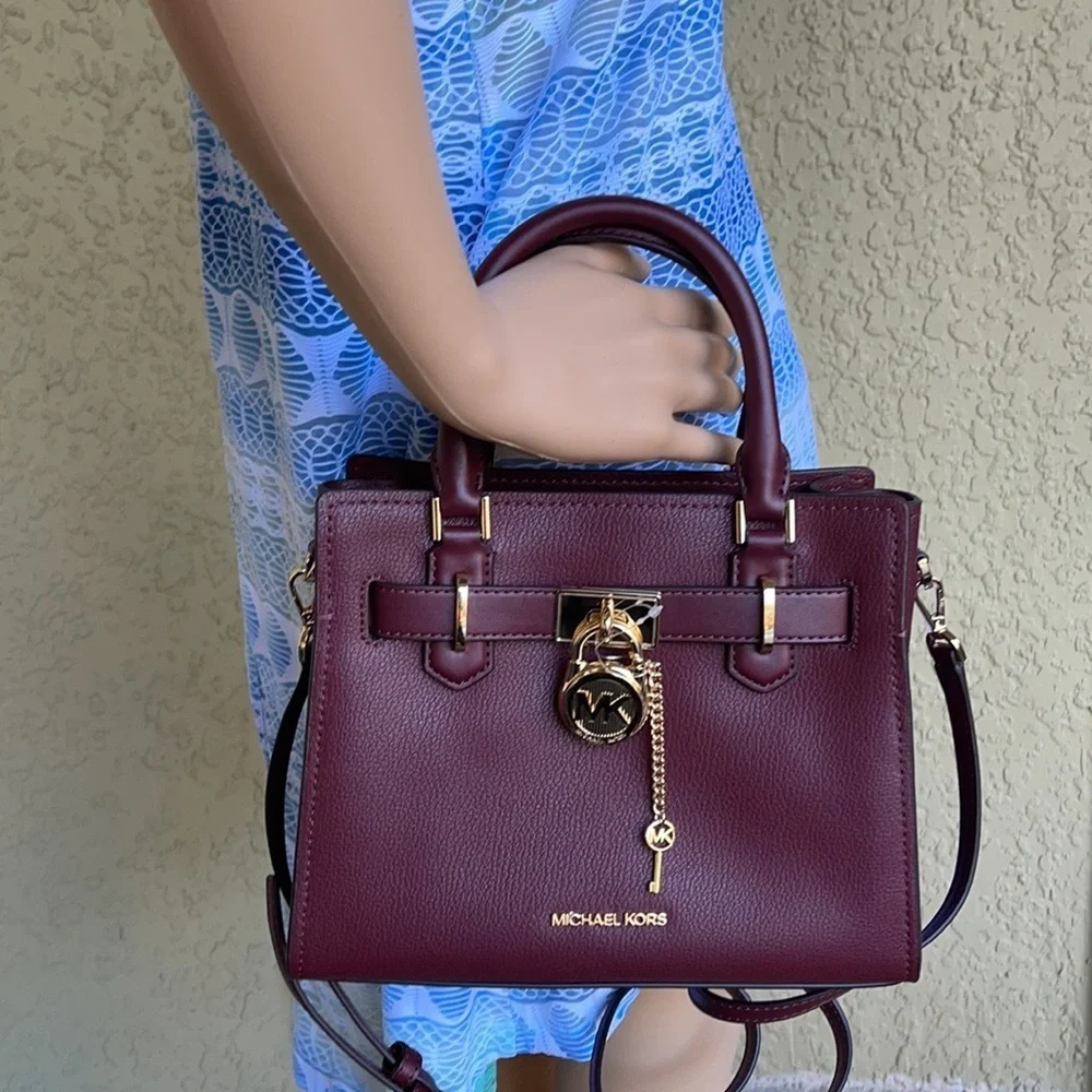 Michael Kors Hamilton Small Satchel Shoulder Crossbody Bag